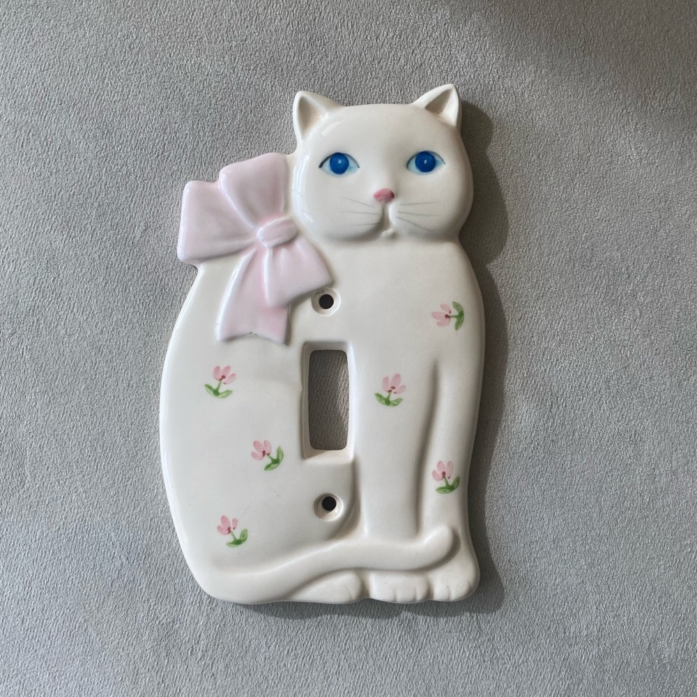 Vintage Takchashi Cat Switch Plate